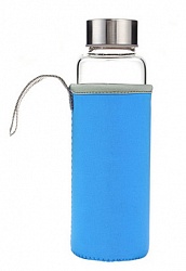 Бутылка в чехле (голубой) 500ML